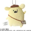 Ensky Plush Toy*Pom Pom Purin x Obungu to Issho Pom Pom Purin Flat Plush Mascot JAPAN