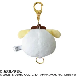Ensky Plush Toy*Pom Pom Purin x Obungu to Issho Obungu San Plush Mascot with Reel JAPAN