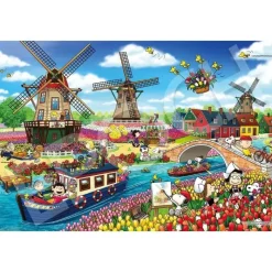Epoch Other Toys & Hobbies*Jigsaw Puzzle PEANUTS Snoopy Tulip Fields 1000 piece JAPAN OFFICIAL
