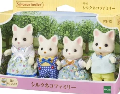 Epoch Sylvanian Families Silk Cat Family FS-12 JAPAN OFFICIAL