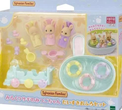 Epoch Sylvanian Families*Sylvanian Families Milk Rabbit Triplets Set DF-22 JAPAN OFFICIAL