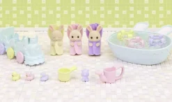 Epoch Sylvanian Families*Sylvanian Families Milk Rabbit Triplets Set DF-22 JAPAN OFFICIAL