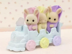 Epoch Sylvanian Families*Sylvanian Families Milk Rabbit Triplets Set DF-22 JAPAN OFFICIAL