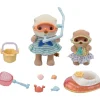 Epoch Sylvanian Families*Sylvanian FamiliesSea Otter Siblings Beach Play Set FS-57 Doll JAPAN