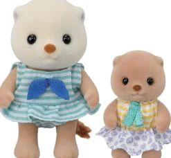 Epoch Sylvanian Families*Sylvanian FamiliesSea Otter Siblings Beach Play Set FS-57 Doll JAPAN