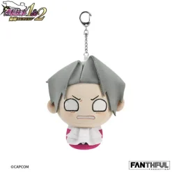 FANTHFUL Ace Attorney Investigations Miles Edgeworth damage Plush Keychain JAPAN