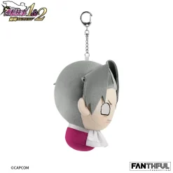 FANTHFUL Ace Attorney Investigations Miles Edgeworth damage Plush Keychain JAPAN