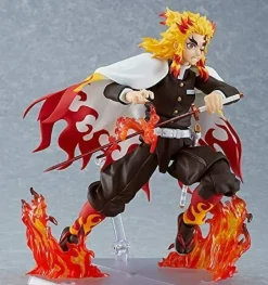 Max Factory Figure|Demon Slayer*figma Demon Slayer Kimetsu no Yaiba Kyojuro Rengoku Action Figure JAPAN ZA-71
