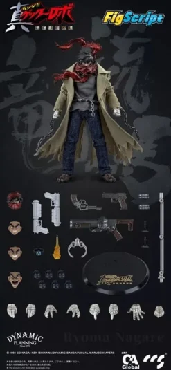 CCSTOYS/C&A Global Ltd. Figure*FigScript Series Getter Robo Armageddon Ryoma Nagare 1/12 Action Figure JAPAN