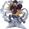 BANDAI Figure*Figuarts ZERO EXTRA BATTLE ONE PIECE Monkey D. Luffy Gear 4 Leo Bazooka Figure