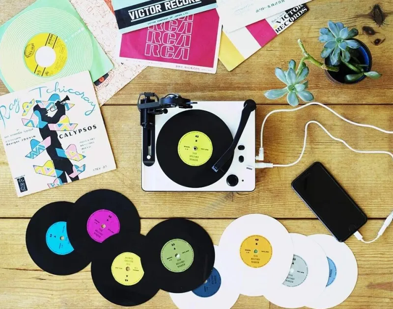 Gakken Plus Gakken Toy Record Maker Kit Adult Science Magazine Book EP Turntable Cutting