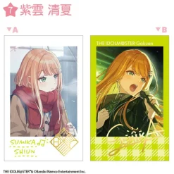 F-toys Gakuen iDOLM@STER Double Photo Card Collection 15Pack Box Candy Toy TCG JAPAN