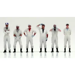 Genco Patlabor 2nd Special Vehicles Maintenance Crew Set of 6 1/60 Figure JAPAN