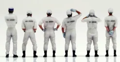 Genco Patlabor 2nd Special Vehicles Maintenance Crew Set of 6 1/60 Figure JAPAN