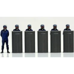 Genco Patlabor Riot Squad Set of 6 1/60 Figure JAPAN OFFICIAL