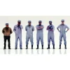 Genco Patlabor Shinohara Heavy Industry Employees Set of 6 1/60 Figure JAPAN