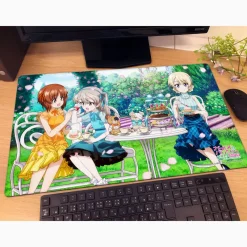 Curtain Damashii Girls und Panzer das Finale Tea Party New Illustration Rubber Mat JAPAN OFFICIAL