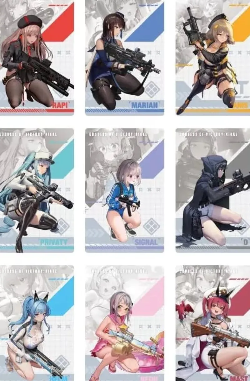 ALGERNON PRODUCT Cards*Goddess of Victory Nikke Gun Girl Metal Card Collection Booster Pack Box TCG