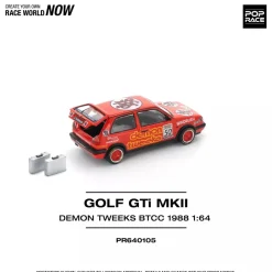 Pop Race Other Toys & Hobbies*GOLF GTI MkII TEAM DEMON TWEEKS BTCC 1988 1/64 Miniature Car JAPAN OFFICIAL