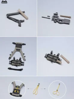 HASUKI Pocket Art Series PA006 Security Hiyo Reizei 1/12 Action Figure JAPAN