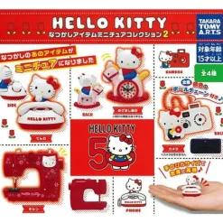 TAKARA TOMY ARTS Capsule Toy|Capsule Toy*Hello Kitty Nostalgic Item Miniature Collection 2 Set of 4 Capsule Toy JAPAN