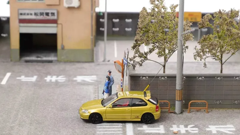 Model 1 Other Toys & Hobbies*Honda Civic Type R EK9 Gold 1/64 Miniature Car JAPAN OFFICIAL