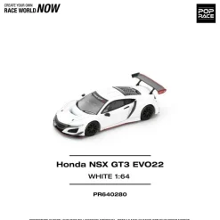 Pop Race Other Toys & Hobbies*Honda NSX GT3 EVO22 White 1/64 Miniature Car JAPAN OFFICIAL