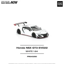 Pop Race Other Toys & Hobbies*Honda NSX GT3 EVO22 White 1/64 Miniature Car JAPAN OFFICIAL