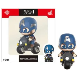 Hot Toys Figure*Cosbi Marvel Collection 081 Captain America Vehicle Series Figure JAPAN