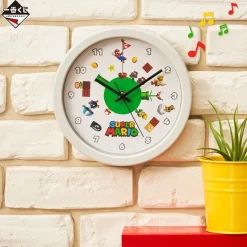 BANDAI Ichiban Kuji Super Mario Adventure Life at Home Prize A Wall Clock With Sound