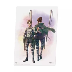 BANDAI Ichiban Kuji The Rumbling Attack on Titan Levi & Hanji E Acrylic Board JAPAN