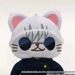 Movic Jujutsu Kaisen Kaigyoku Gyokusetsu withCAT Plush Keychain Satoru Gojo JAPAN