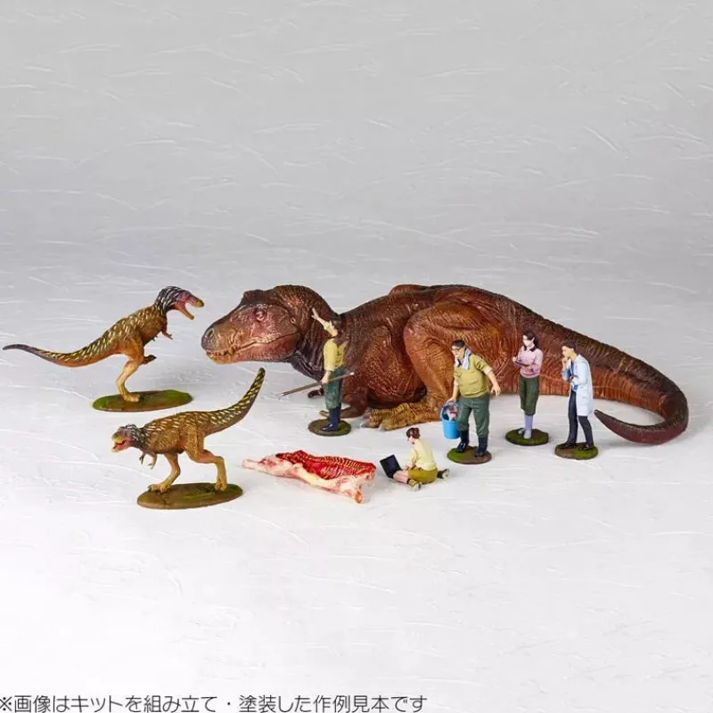 Kaiyodo Figure*ARTPLA Researcher and Tyrannosaurus Set 1/35 Model Kit JAPAN OFFICIAL