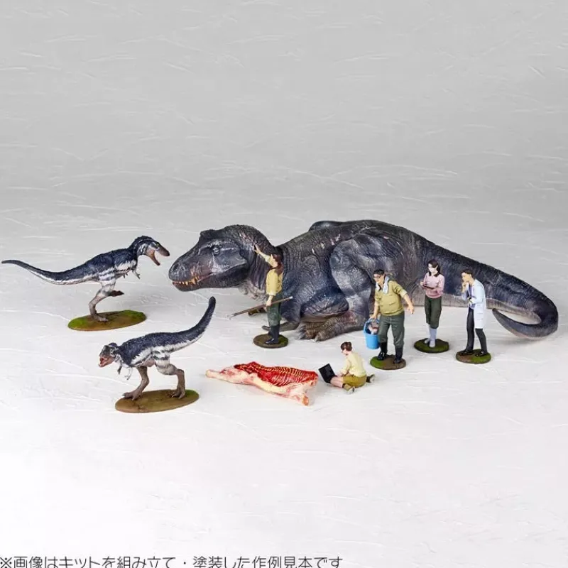 Kaiyodo Figure*ARTPLA Researcher and Tyrannosaurus Set 1/35 Model Kit JAPAN OFFICIAL