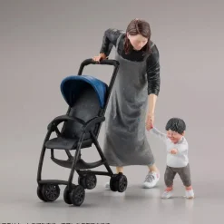 Kaiyodo ARTPLA Tourist and Giraffe Set Unpainted Unassembled Model Kit JAPAN