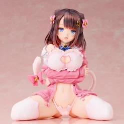 Union Creative Katto Illustration Ribbon Hairpin Chan Nekorindou Illustration Figure JAPAN