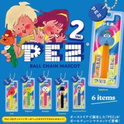 Ken elephant PEZ Ball Chain Mascot Vol.2 Complete Set Capsule Toy JAPAN OFFICIAL