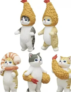KitanClub Figure|Capsule Toy*Kitan Club Mofusand Shrimp Nyan Figure Set of 5 Capsule Toy JAPAN OFFICIAL
