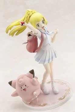 KOTOBUKIYA Ganba Lillie & Clefairy Pokemon Center Original Figure JAPAN OFFICIAL