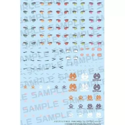 Kotobukiya Megami Device M.S.G Puni Mofu Lang Eye 1/1 Decal Set JAPAN OFFICIAL