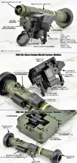 Tomytec LittleArmory LA103 FGM148 Type Antitank Missile 1/12 Model Kit JAPAN OFFICIAL