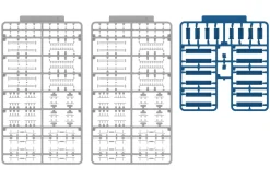 Plum Long Sheet Interior Set A Blue 4-door Car 2 Car Portion 1/80 Model Kit JAPAN