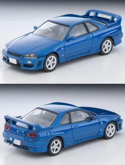 Tomytec LV-N353b Skyline 2-door Sport Coupe 25GT TURBO with Optional Parts Blue 2000