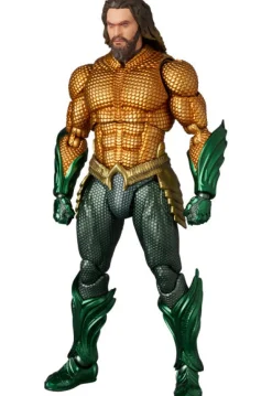Medicom Toy MAFEX No.267 MAFEX Aquaman Gold & Green Suit Aquaman and The Lost Kingdom Figure