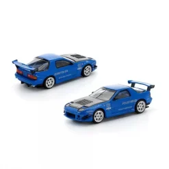 Pop Race Mazda RX-8 FC3S RE Amemiya RE Amemiya Blue 1/64 Miniature Car JAPAN OFFICIAL