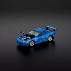 Pop Race Mazda RX-8 FC3S RE Amemiya RE Amemiya Blue 1/64 Miniature Car JAPAN OFFICIAL