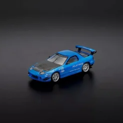 Pop Race Mazda RX-8 FC3S RE Amemiya RE Amemiya Blue 1/64 Miniature Car JAPAN OFFICIAL