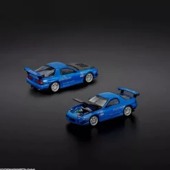 Pop Race Mazda RX-8 FC3S RE Amemiya RE Amemiya Blue 1/64 Miniature Car JAPAN OFFICIAL