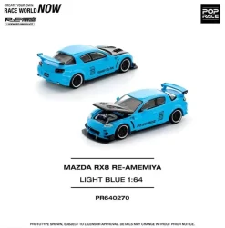 Pop Race Other Toys & Hobbies*Mazda RX-8 RE Amemiya Light Blue 1/64 Miniature Car JAPAN OFFICIAL