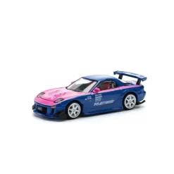 Pop Race Other Toys & Hobbies*MAZDA RX7 RE-Amemiya Blue Pink 1/64 Miniature Car JAPAN OFFICIAL